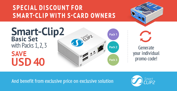 Smart-Clip2 for Smart-Clip with S-Card owners