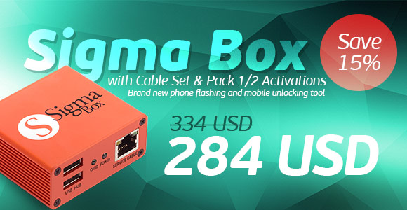 Sigma Box com kit de cabos + Ativações Pack 1/2 para Sigma